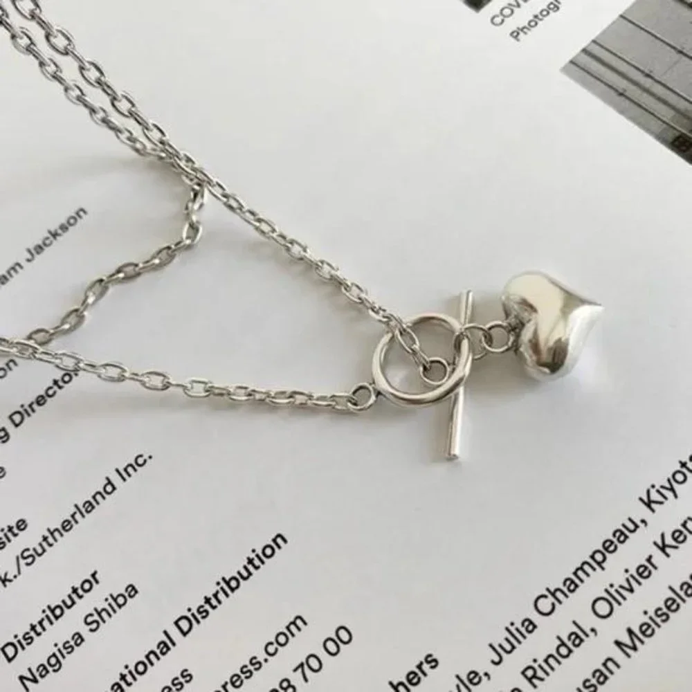 NEW “18” LOVE HEART 925 STERLING SILVER NECKLACE, NICE NECKLACE, CUTE NECKLACE - Picture 5 of 6